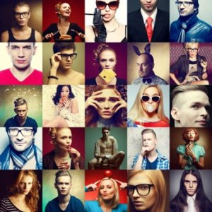 collage of men's and women's faces